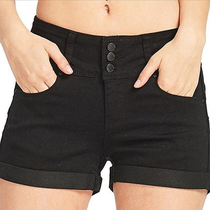 Women High-Waist Jean Shorts
