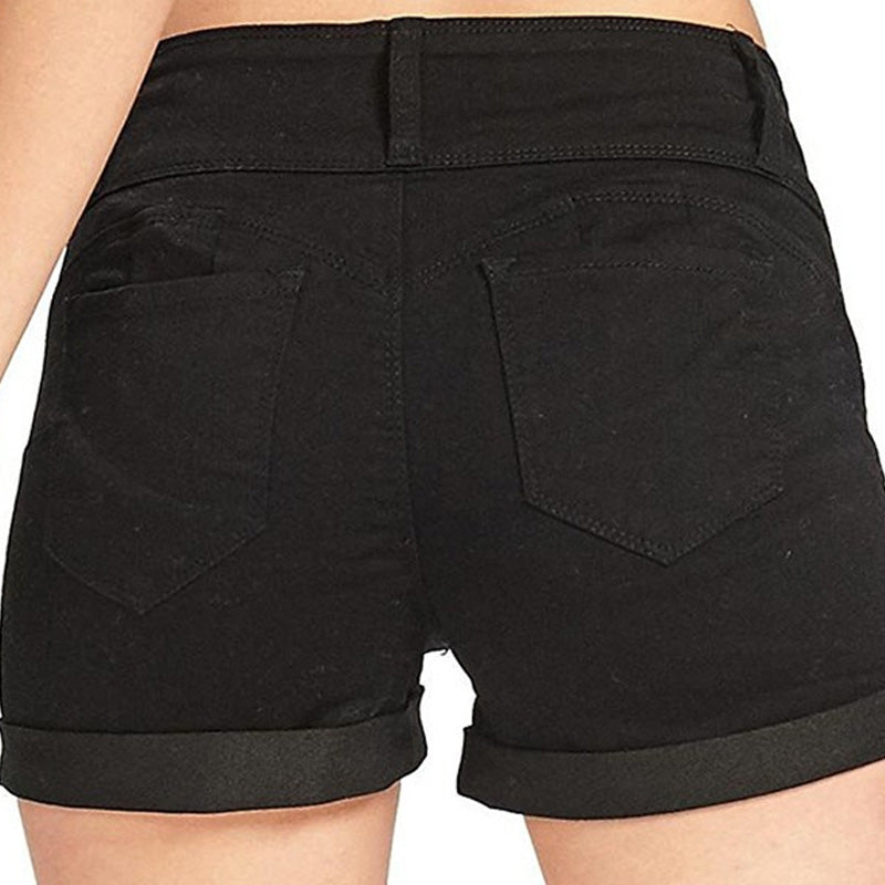 Women High-Waist Jean Shorts