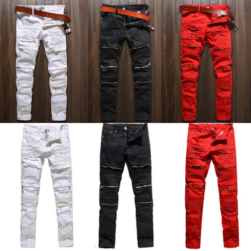 Men Skinny Stretchy Slim Fit Jeans