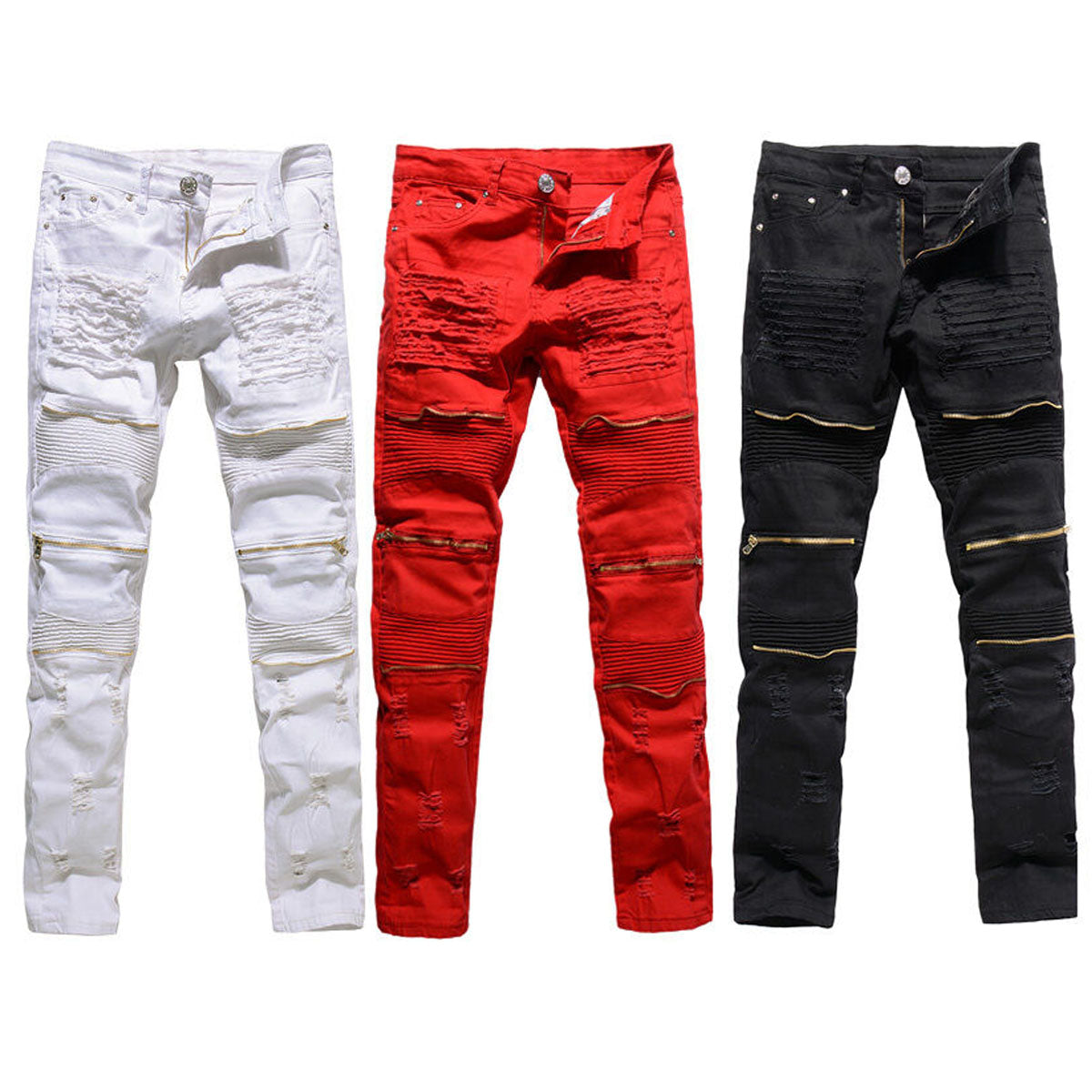 Men Skinny Stretchy Slim Fit Jeans