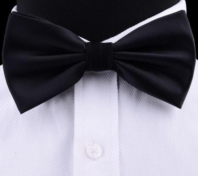 Silk Solid Waterproof Pre-Tied Bow Tie