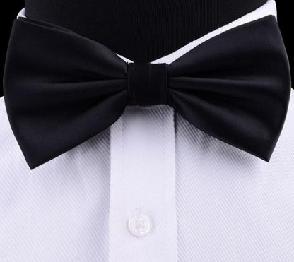 Silk Solid Waterproof Pre-Tied Bow Tie
