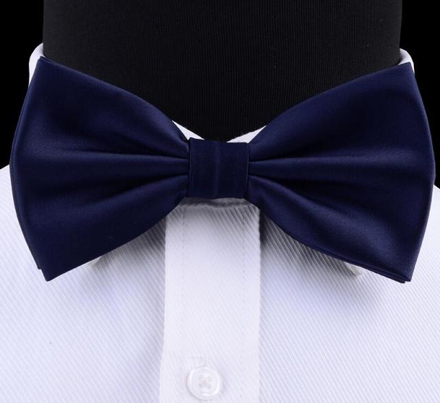 Silk Solid Waterproof Pre-Tied Bow Tie
