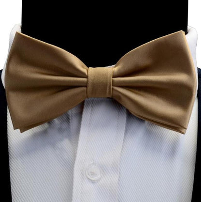 Silk Solid Waterproof Pre-Tied Bow Tie