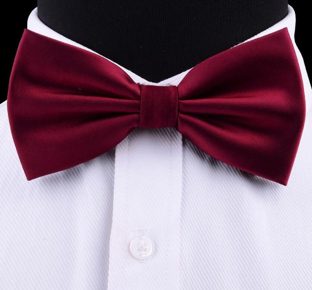 Silk Solid Waterproof Pre-Tied Bow Tie