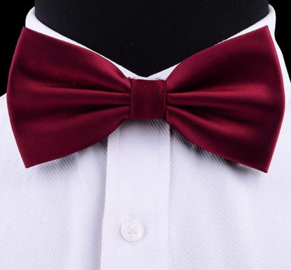 Silk Solid Waterproof Pre-Tied Bow Tie