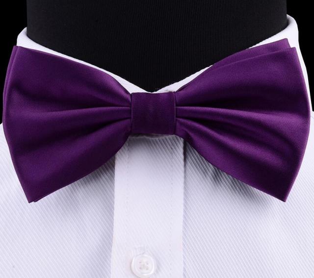 Silk Solid Waterproof Pre-Tied Bow Tie