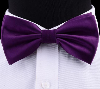 Silk Solid Waterproof Pre-Tied Bow Tie