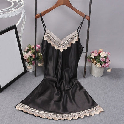 Women Mini Robe Lady Rayon Bath Gown Nightgown Sleepwear Size M-XL