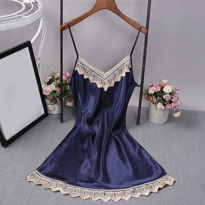 Women Mini Robe Lady Rayon Bath Gown Nightgown Sleepwear Size M-XL