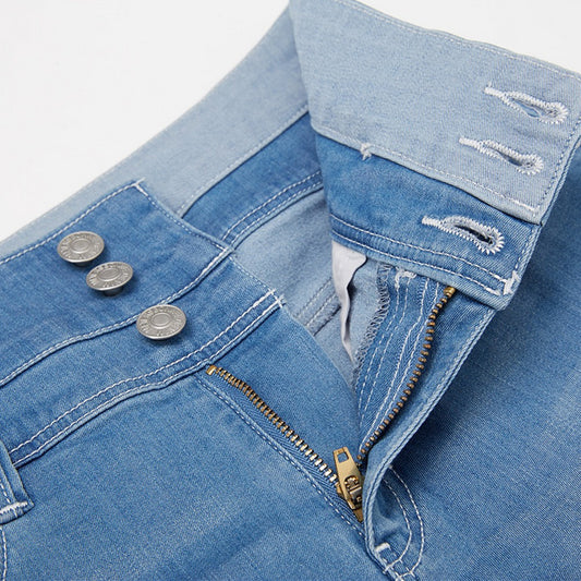 Women High-Waist Jean Shorts