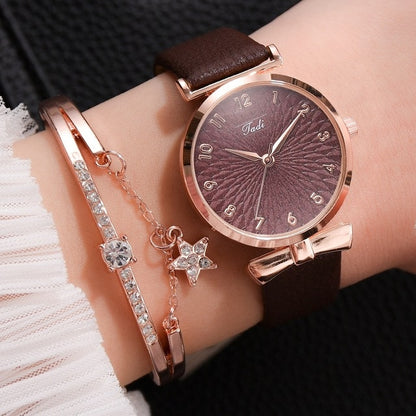 Luxury Women Quartz Magnetic Pink Dial Wrist Watch