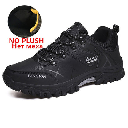 Men Waterproof Leather Hiking Boots