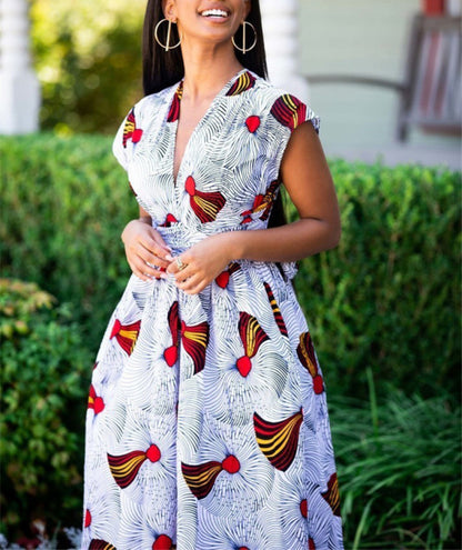 Women Sexy Boho African Jumpsuits Ankara Style DIY Bandage Rompers