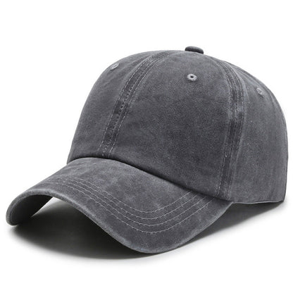 Women Men Washed Cotton Baseball Casual Snapback Cap