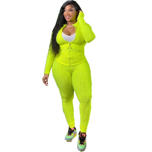 Women Long Sleeve Zipper Jacket Tracksuit