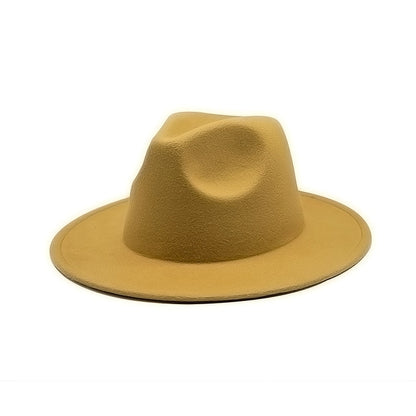 Women Fedoras Big Brim Style Vintage Hats