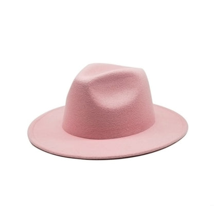 Women Fedoras Big Brim Style Vintage Hats