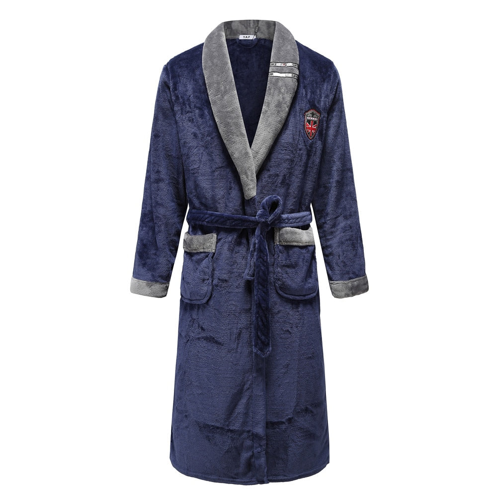 Men Fleece Women Warm + Belt House Robe