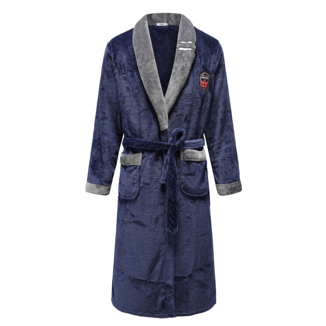 Men Fleece Women Warm + Belt House Robe