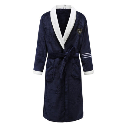 Men Fleece Women Warm + Belt House Robe