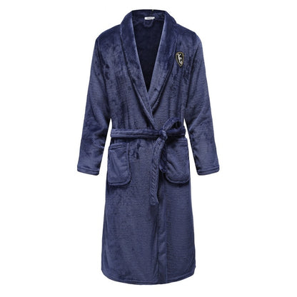 Men Fleece Women Warm + Belt House Robe