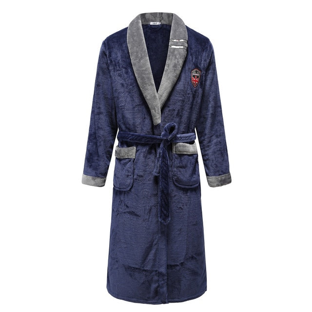 Men Fleece Women Warm + Belt House Robe