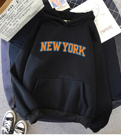 NEW Women NEW YORK Printing Cotton Thicken Warm Hoodies