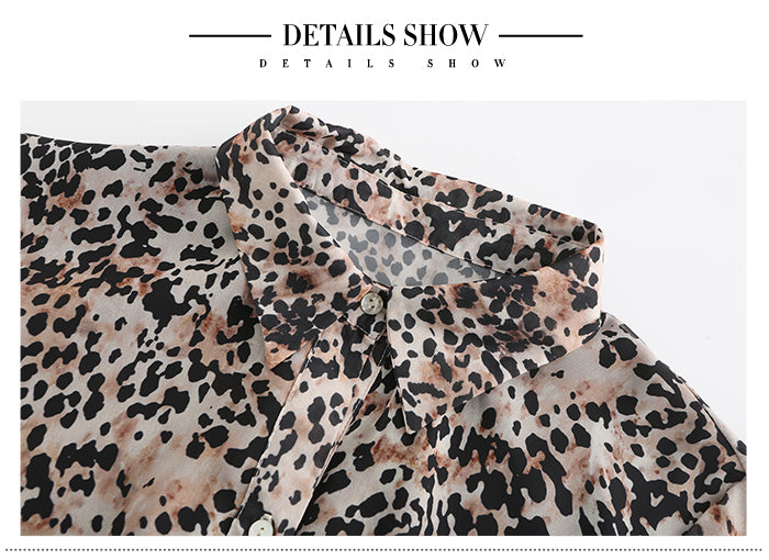 Women Print Long Sleeve Vintage Dress