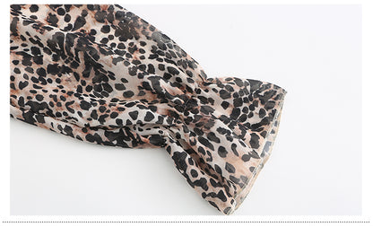 Women Print Long Sleeve Vintage Dress