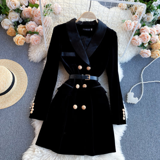 Women Velvet Jacket With Belt
