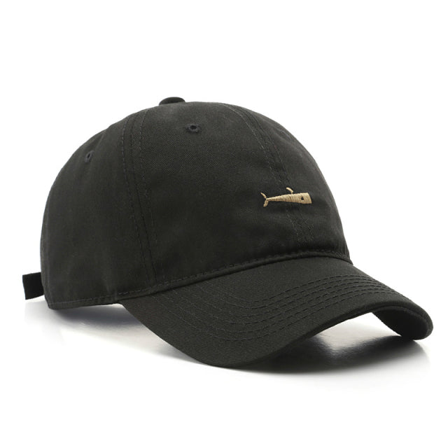 Men Women Baseball Fish Embroidery Cap
