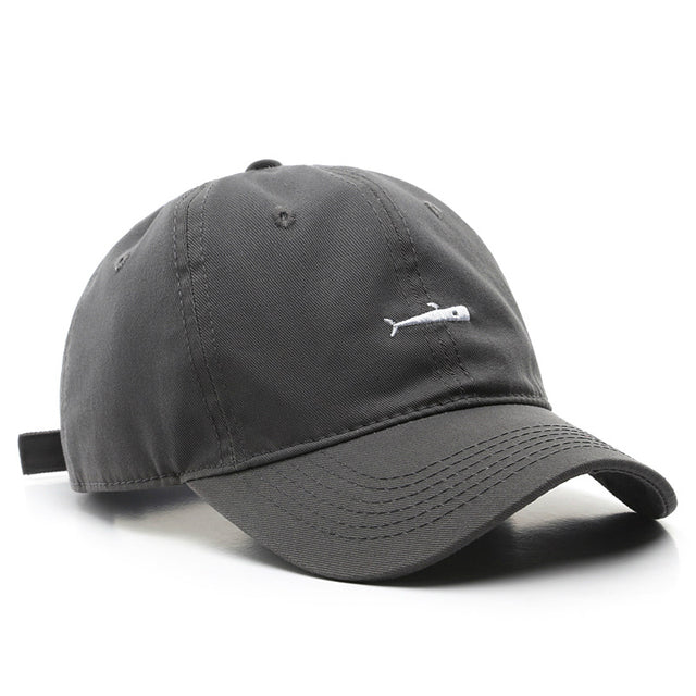 Men Women Baseball Fish Embroidery Cap