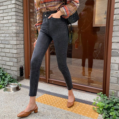 Women Slim Pencil High Waist Pants