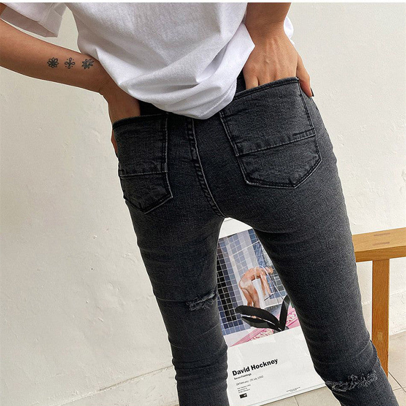Women Slim Pencil High Waist Pants