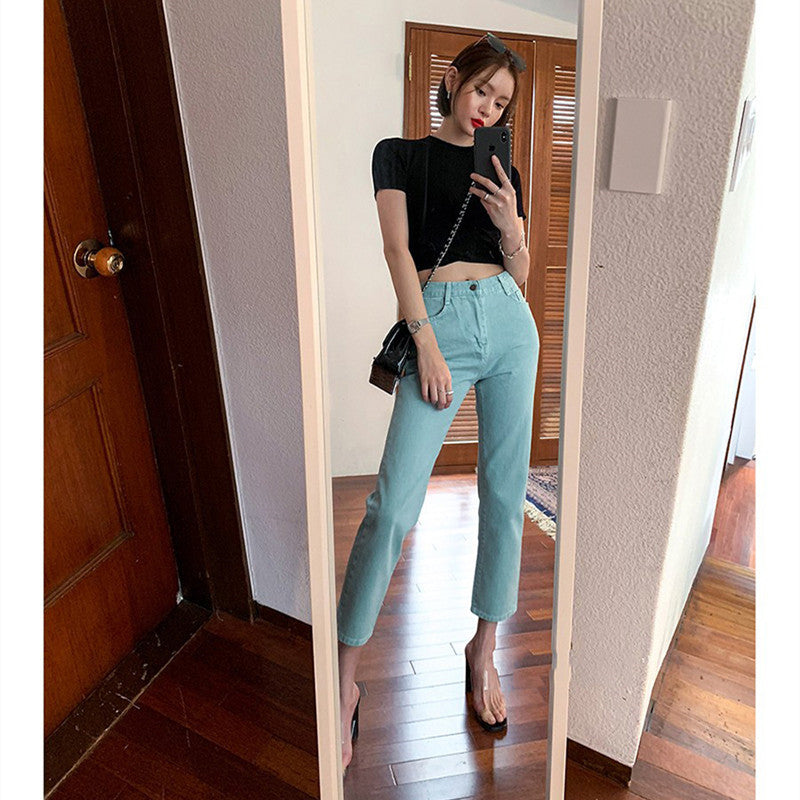 Women Slim Pencil High Waist Pants