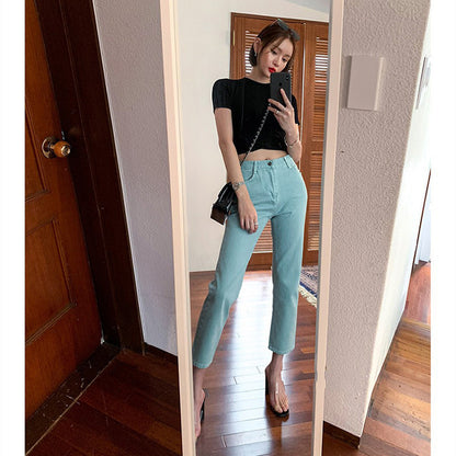 Women Slim Pencil High Waist Pants