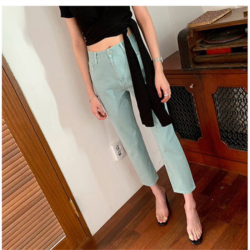 Women Slim Pencil High Waist Pants