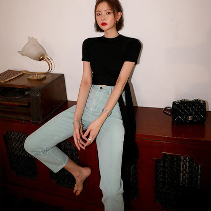 Women Slim Pencil High Waist Pants