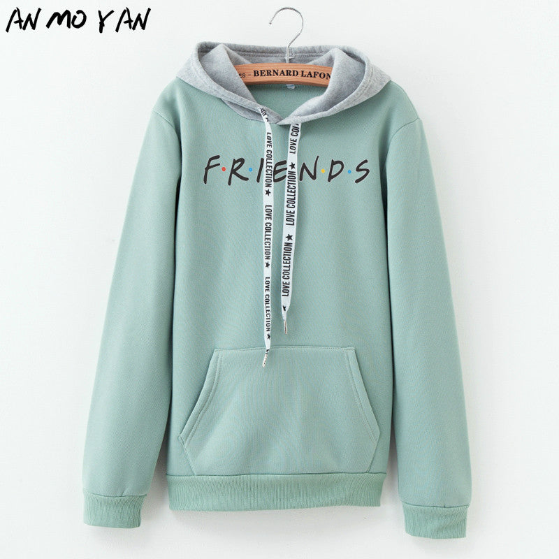 Women Fashion Letter FRIENDS Printed Hoodie