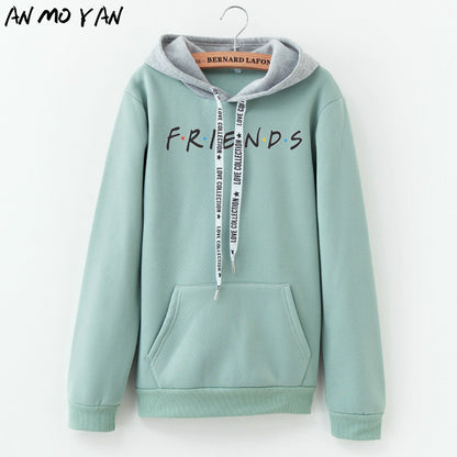 Women Fashion Letter FRIENDS Printed Hoodie