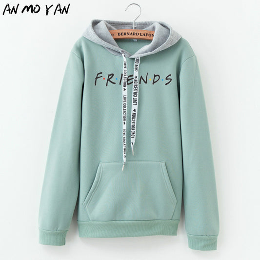 Women Fashion Letter FRIENDS Printed Hoodie