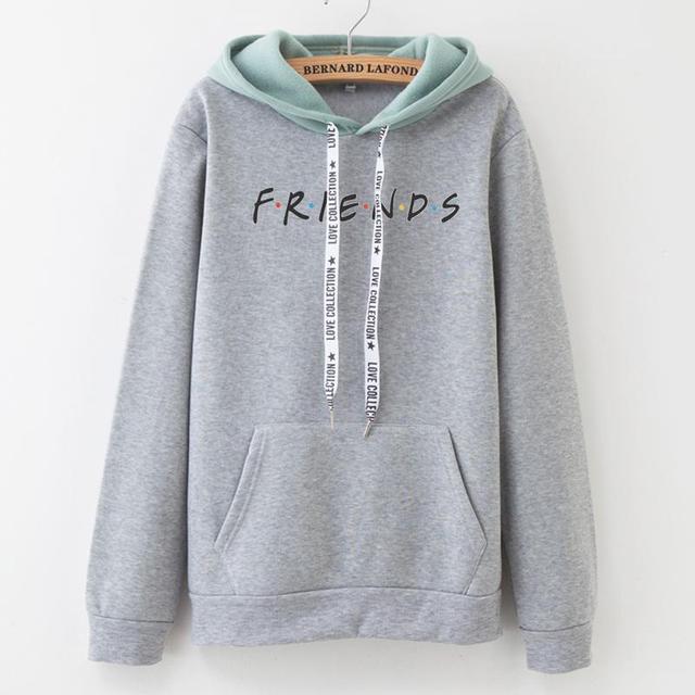 Women Fashion Letter FRIENDS Printed Hoodie