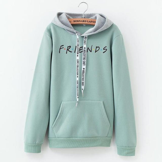 Women Fashion Letter FRIENDS Printed Hoodie