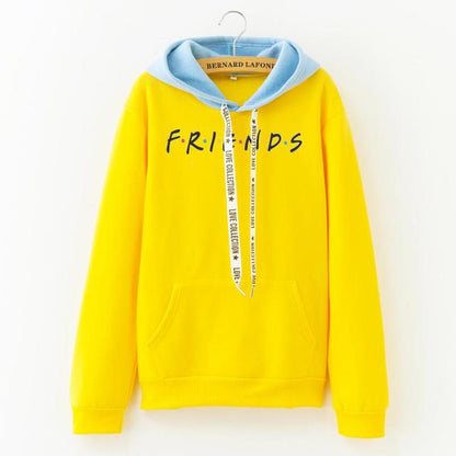 Women Fashion Letter FRIENDS Printed Hoodie