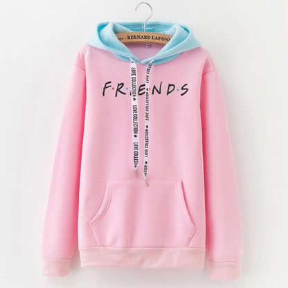 Women Fashion Letter FRIENDS Printed Hoodie