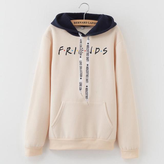 Women Fashion Letter FRIENDS Printed Hoodie