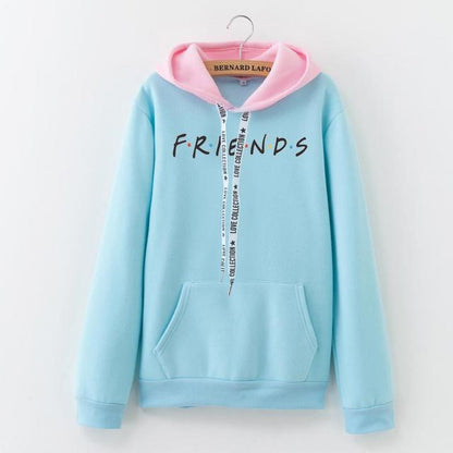 Women Fashion Letter FRIENDS Printed Hoodie