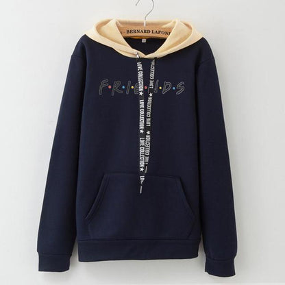 Women Fashion Letter FRIENDS Printed Hoodie