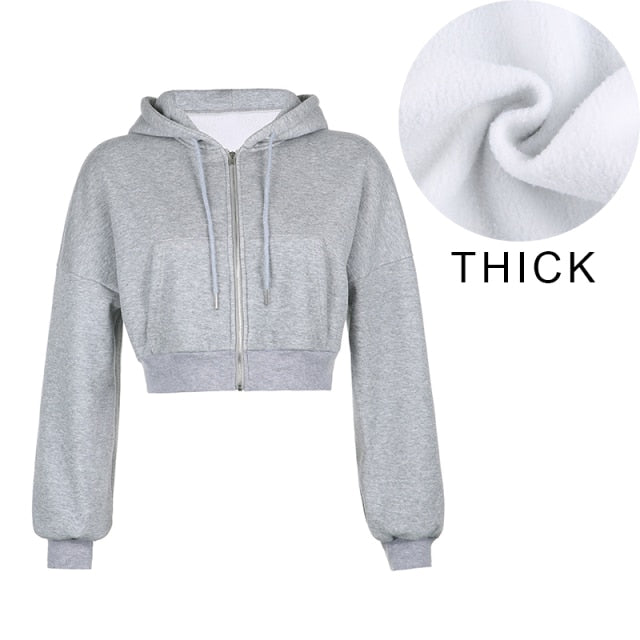 Women Solid Long Sleeve Crop Top Sweater